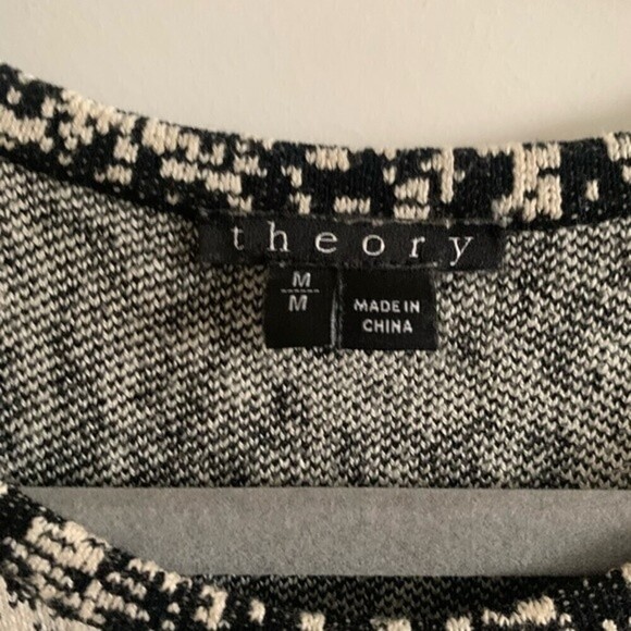 - THEORY Alancy C Sleeveless Tweedscape A-Line Dress Size Medium - Picture 7 of 14